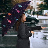 Watercolor Colorful Seahorse Pattern Umbrella