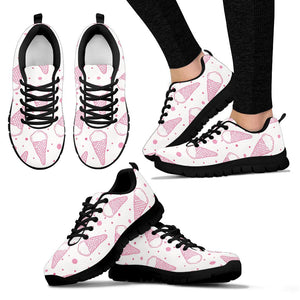 Hand Drawn Ice Cream Pattern Women'S Sneaker Shoes Pillow