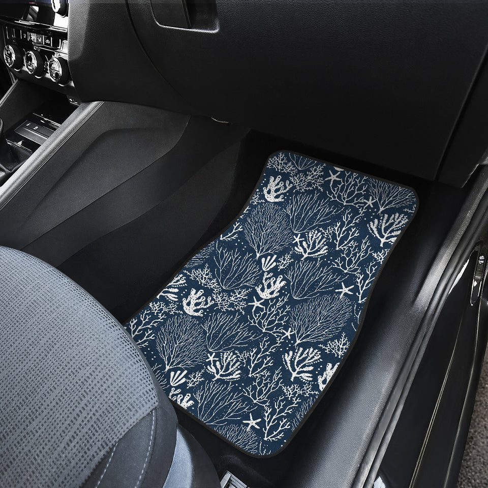 Coral Reef Pattern Print Design 05 Front Car Mats
