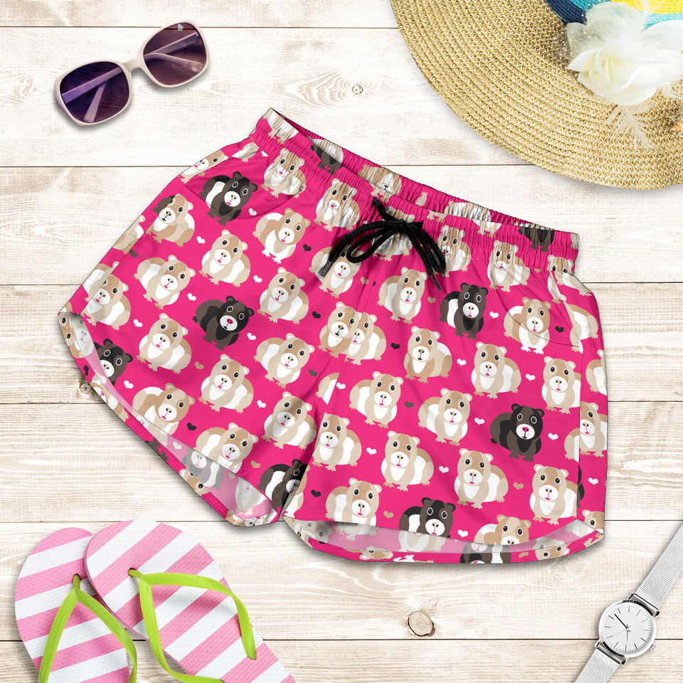 Guinea Pig Pattern Print Design 01 Women Shorts
