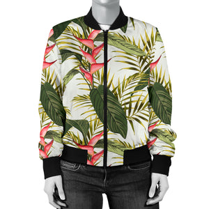 Heliconia Pattern Women'S Bomber Jacket