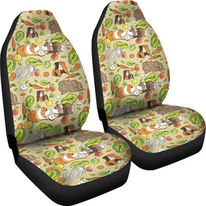 Guinea Pig Pattern Print Design 04 Universal Fit Car Seat Covers