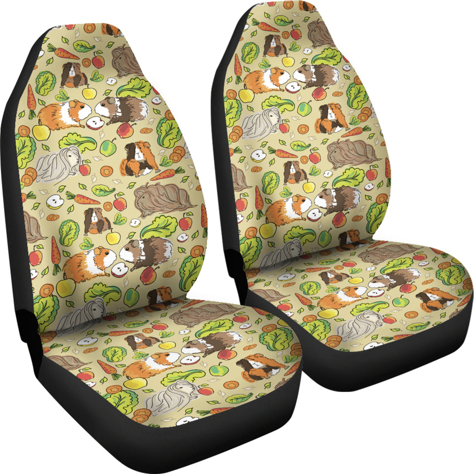 Guinea Pig Pattern Print Design 04 Universal Fit Car Seat Covers