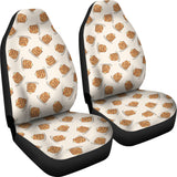 Pancake Pattern Print Design 01 Universal Fit Car Seat Covers