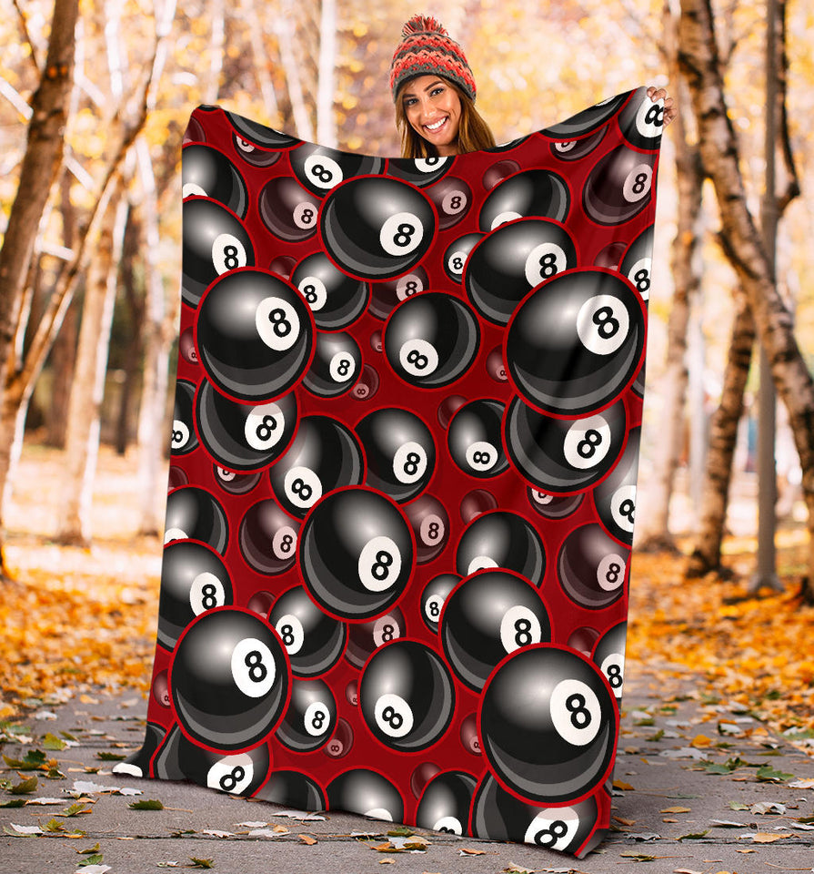 Billiard Ball Pattern Print Design 05 Premium Blanket