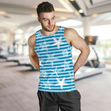 Starfish blue blackground Men Tank Top