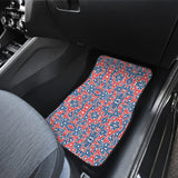 Eiffel Tower Pattern Print Design 02 Front Car Mats