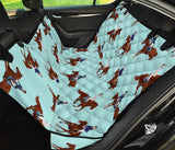 Horses Running Horses Rider Pattern Dog Car Seat Covers