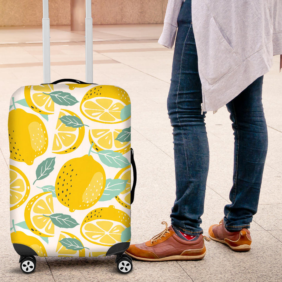 Lemon Design Pattern Luggage Covers