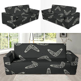 Hand Drawn Boomerang Australian Aboriginal Ornament Sofa Slipcover
