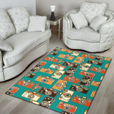 Camera Pattern Print Design 03 Area Rug