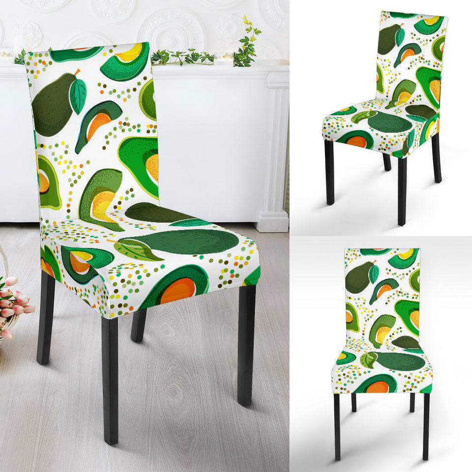 Avocado Design Pattern Dining Chair Slipcover