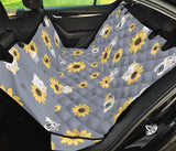 Cute Hamster Sunflower Pattern Background Dog Car Seat Covers