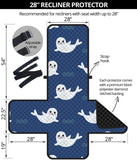 Cute white baby sea lion seal pattern Recliner Cover Protector
