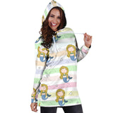 Cute Hand Drawn Mermaid Women'S Hoodie Dress