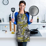 Hand Drawn Dragonfly Pattern Adjustable Apron
