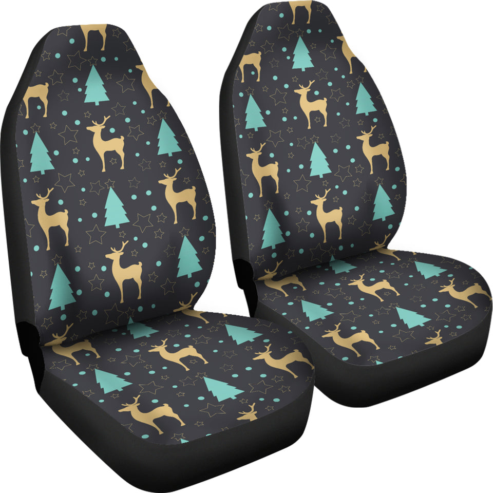 Deers Star Tree Pattern Universal Fit Car Seat Covers