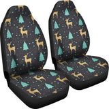 Deers Star Tree Pattern Universal Fit Car Seat Covers