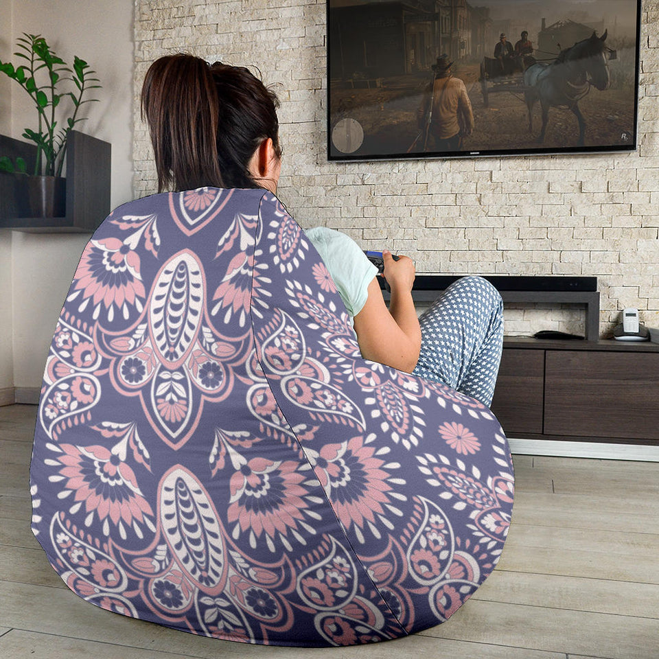 Indian Batik Style Pattern Bean Bag Cover