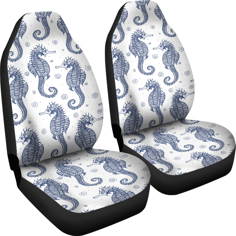 Seahorse Pattern Background  Universal Fit Car Seat Covers