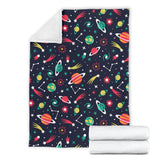 Colorful Space Pattern Planet Star Premium Blanket