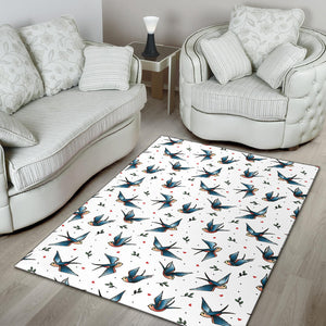 Swallow Pattern Print Design 04 Area Rug