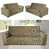 Arabic Star Gold Pattern Sofa Slipcover