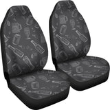 Beer Hand Drawn Pattern Universal Fit Car Seat Covers