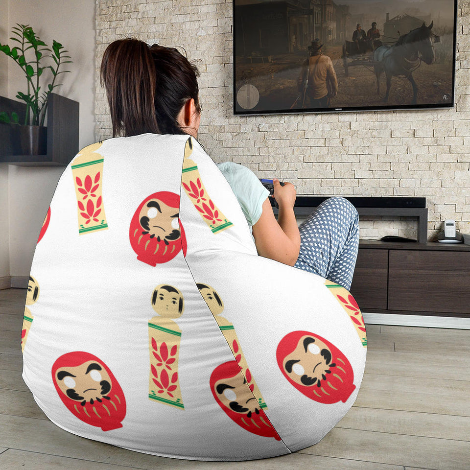 Daruma Japanese Wooden Doll Bean Bag Cover