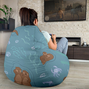 Sea Otters Pattern Bean Bag Cover