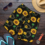 Sunflower Golden Polygonal Shapes Men Shorts