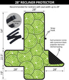Slices of Lime pattern Recliner Cover Protector
