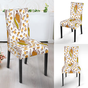 Corn Pattern Print Design 02 Dining Chair Slipcover