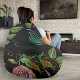 Dragons Flower Pattern Bean Bag Cover