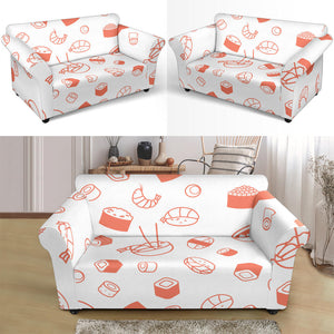 Sushi Pattern Loveseat Couch Slipcover