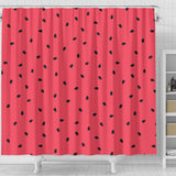 Watermelon Texture Background Shower Curtain Fulfilled In US