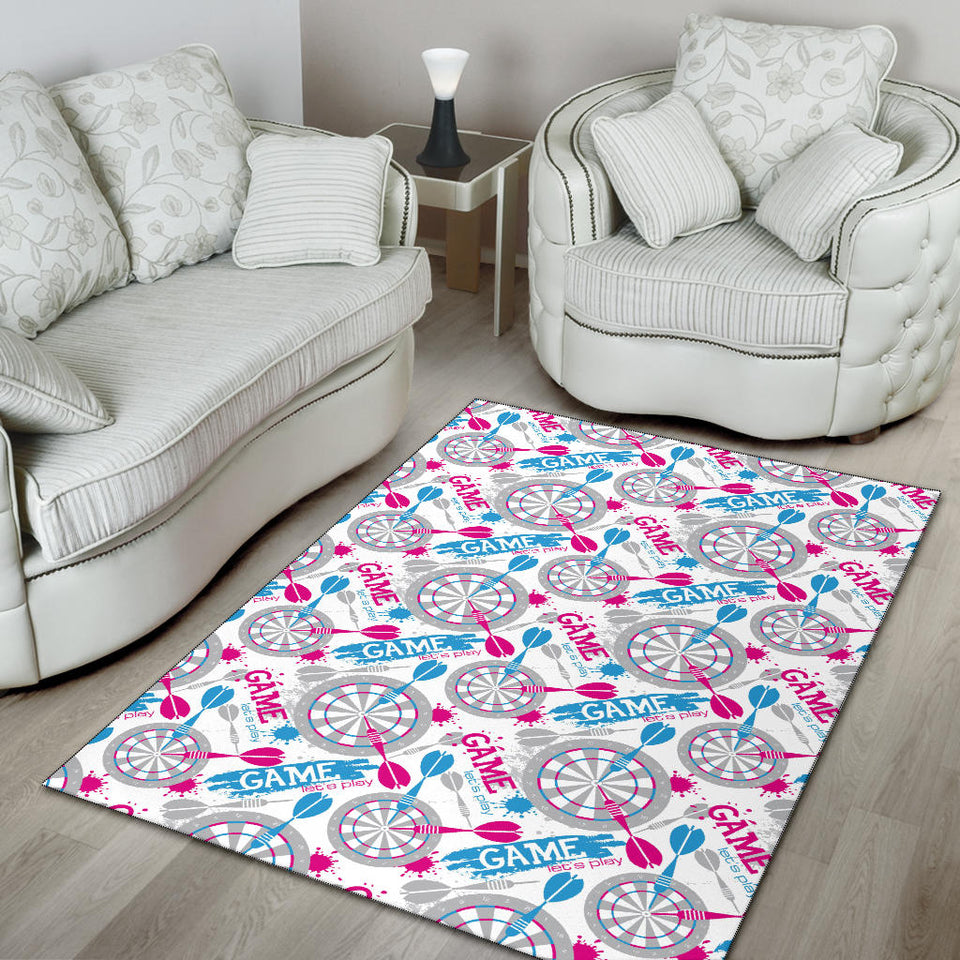 Darts Pattern Print Design 01 Area Rug