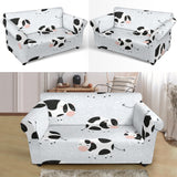 Cute Cows Pattern Loveseat Couch Slipcover