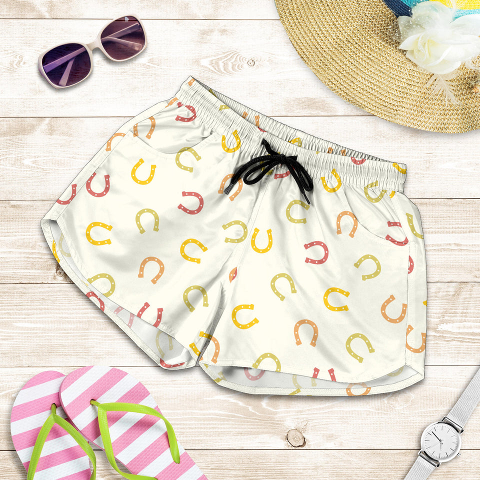 Horseshoes Pattern Print Design 02 Women Shorts