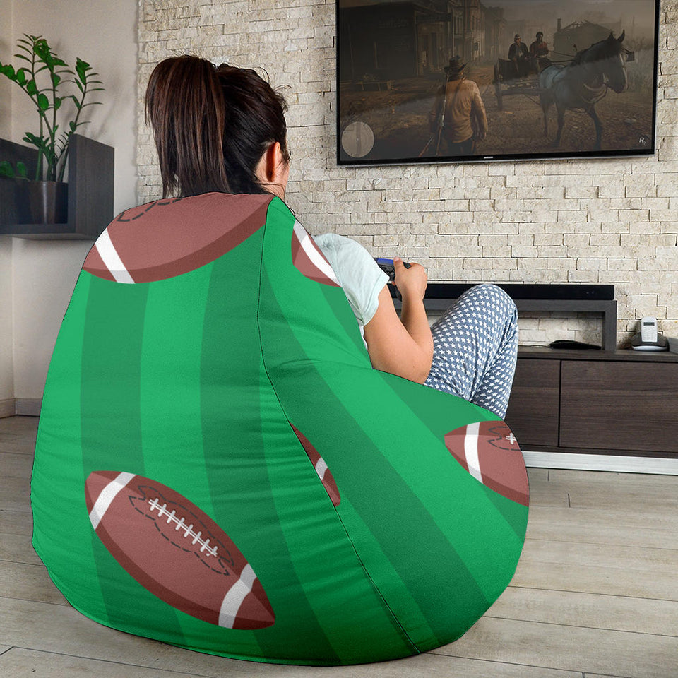 American Football Ball Field Background Bean Bag Cover