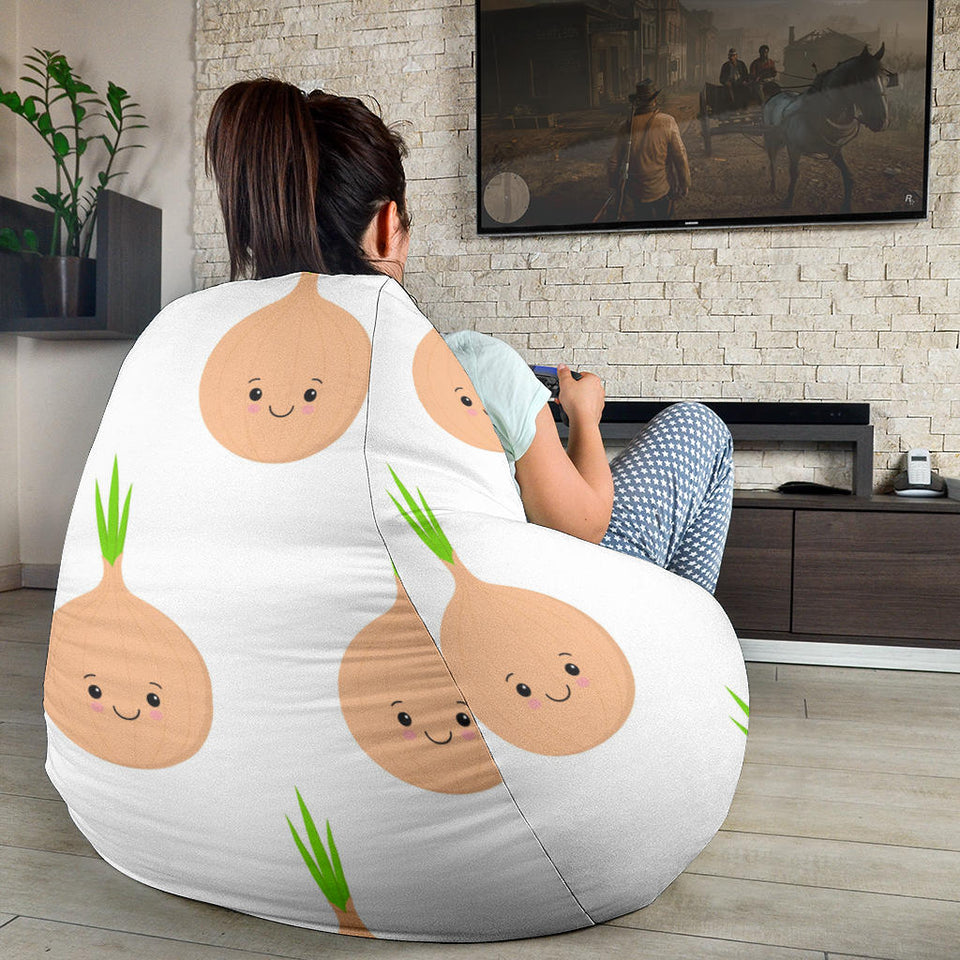 Cute Onions Smiling Faces Bean Bag Cover