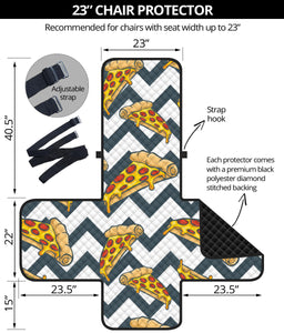 Pizza design pattern Chair Cover Protector