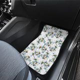 Peacock Feather Pattern Front Car Mats