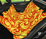 Fire Flame Design Pattern Dog Car Seat Covers