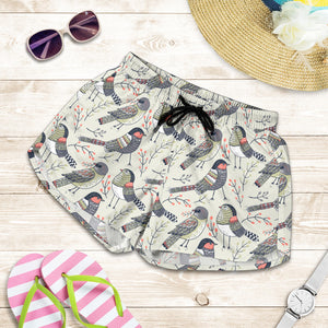 Pigeon Pattern Print Design 04 Women Shorts