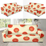 Tomato Dot Background Sofa Slipcover