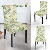 Hand Drawn Sea Turtle Fish Pattern Dining Chair Slipcover