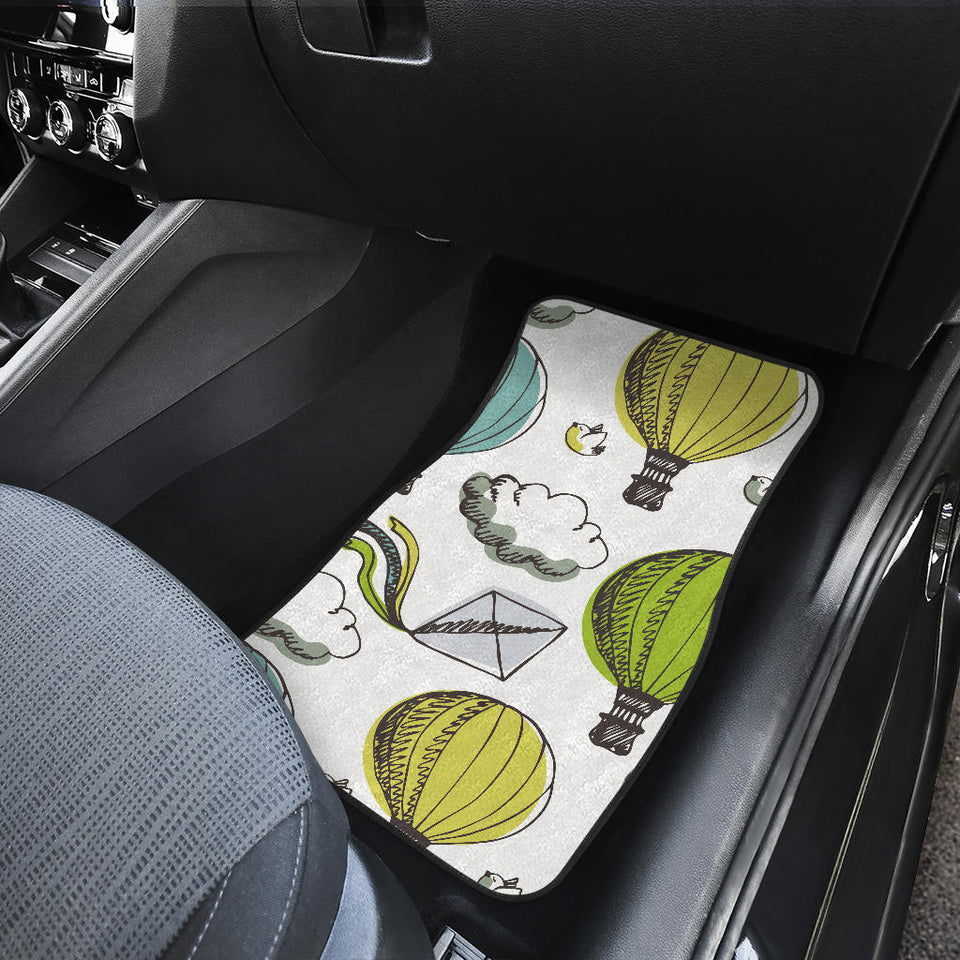 Hot Air Balloon Bird Cloud Pattern Front And Back Car Mats