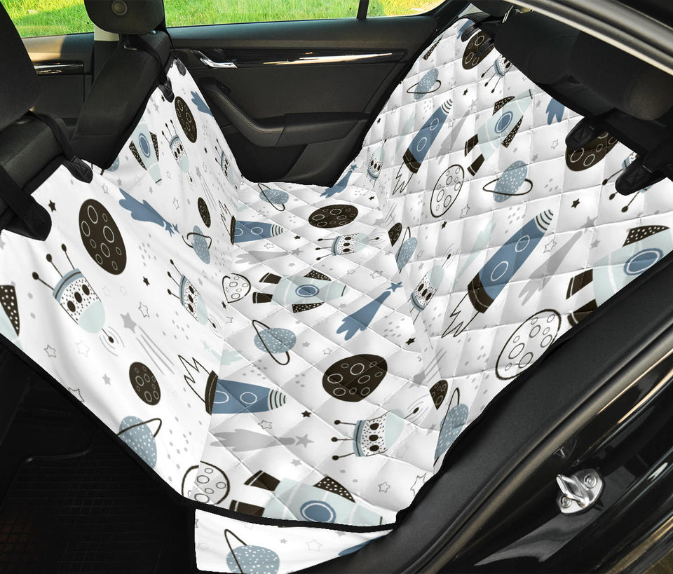 Hand Drawn Space Elements Space Rocket Star Planet Space Probe Dog Car Seat Covers