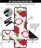 dragon fruits white background Recliner Cover Protector